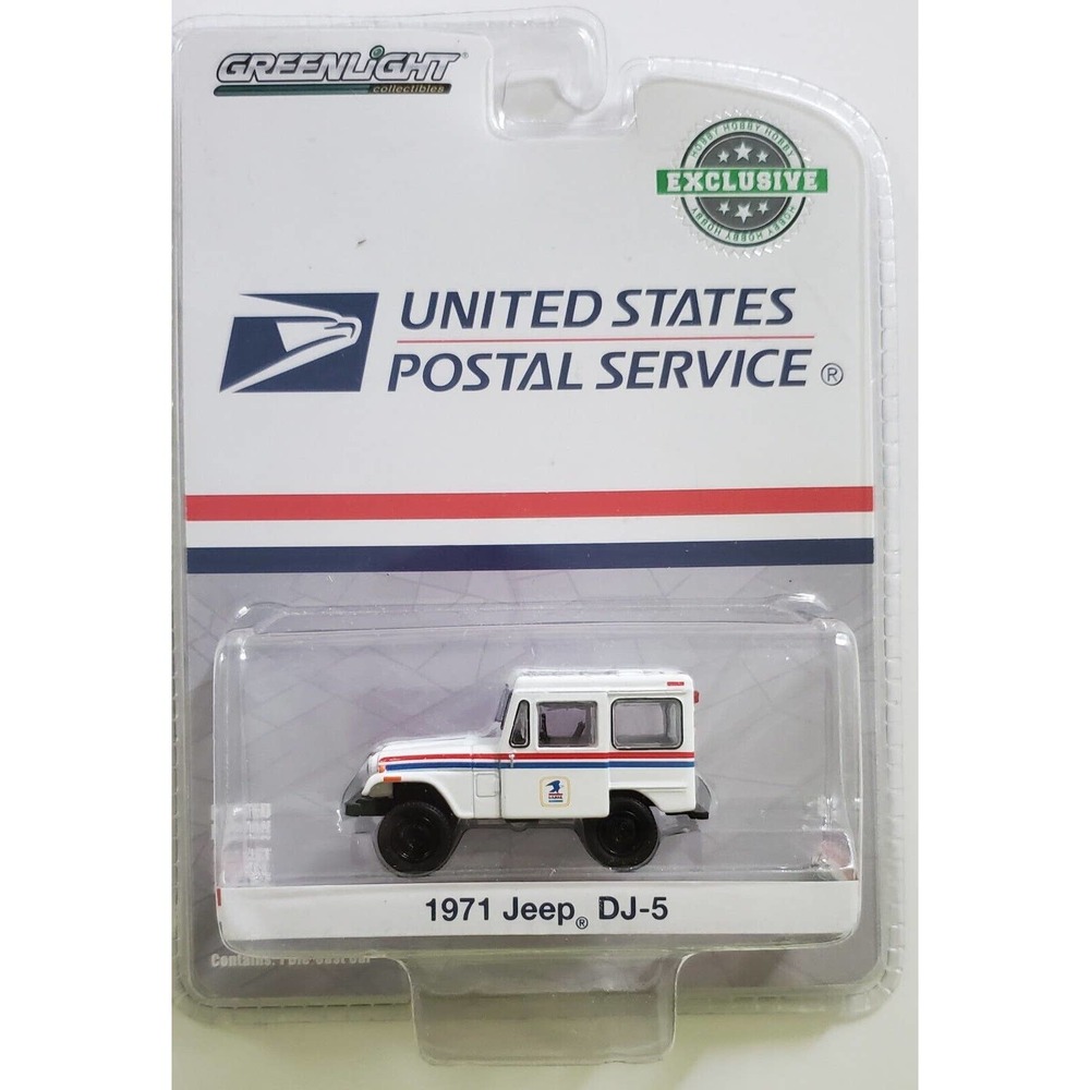 Greenlight 1971 Jeep DJ-5 USPS White New Sealed Hobby Exclusive